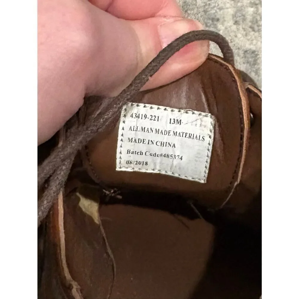 Stacy Adams Youth Boys Wingtip Oxford Dress Shoes Leather Lace-Up Brown Size 13